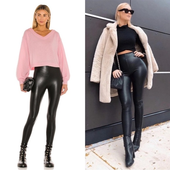 Commando‎ Faux Leather leggings Sz M - Picture 3 of 8